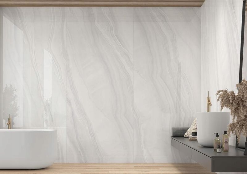 Płytki wielkoformatowe 280x120 ONIX WHITE POLER zdjęcie 1