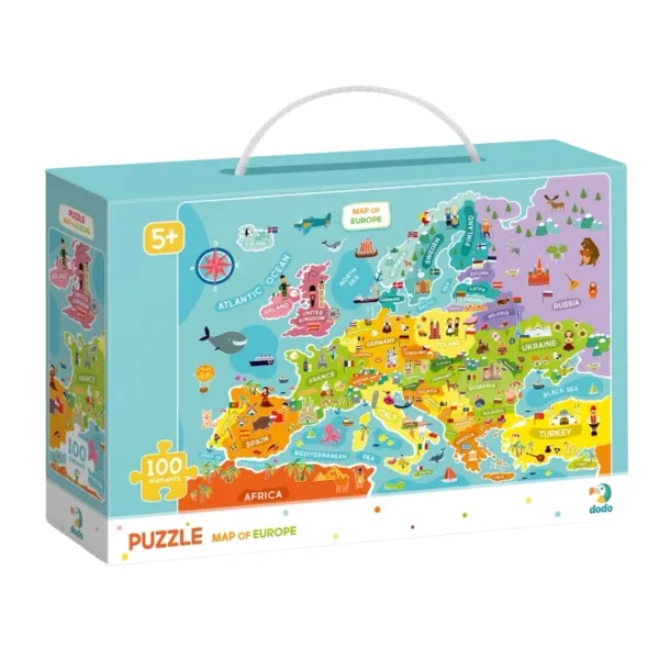 Puzzle 100 elementów. Mapa Europy zdjęcie 3