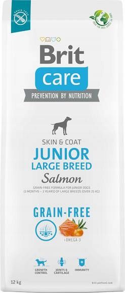 BRIT CARE GRAIN FREE JUNIOR LARGE SALMON 12kg zdjęcie 2
