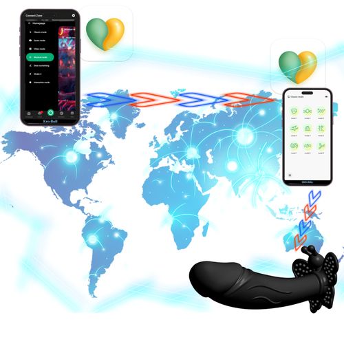 Masażer Silikonowy Motylek Pod Majtki Na Smartfon Aplikację Czarny na Arena.pl