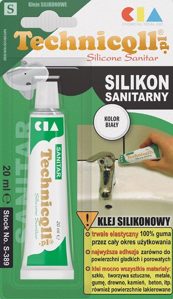 SILIKON SANITARNY BIAŁY 20ML - TQ S-389 zdjęcie 1