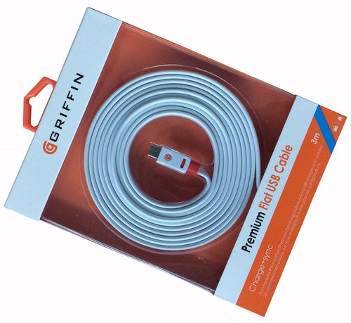 Oryg. kabel GRIFFIN płaski 3m fast 5A USB TYP C na Arena.pl