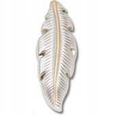 Crocs Jibbitz Przypinka Ozdoba Pin Do Butów Silver and Gold Feather