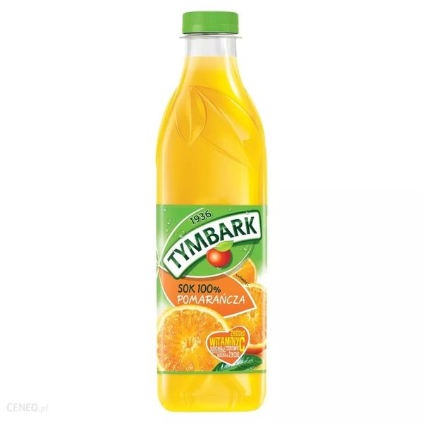 Sok 100% Tymbark Pomarańcza źródło witamin 6x 1l zdjęcie 6