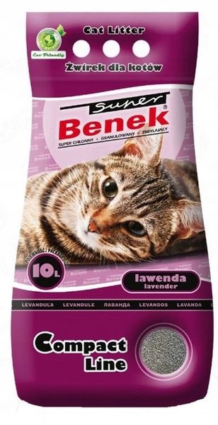 SUPER BENEK Żwirek Compact Lawenda 10l zdjęcie 3