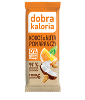 DOBRA KALORIA - BATON - KOKOS & NUTA POMARAŃCZY 35g NR05