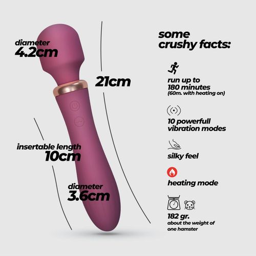 Crushious Dual Massage Wand Jinx Red Wine na Arena.pl