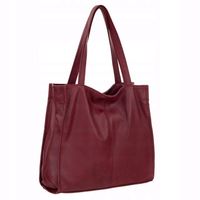 BORDOWA TOREBKA SKÓRA NATURALNA bordo SHOPPER MODNA TORBA A4 WOREK