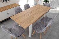 stół st22-fx dąb złoty craft /nogi białe/ 120(160)x67