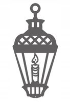 Ś35 Zawieszka świąteczna LATARENKA Boże Narodzenie ozdoba ażur ŚWIĘTA 15x30