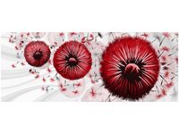 100CM 40CM OBRAZ ŚCIENNY CZERWONE DMUCHAWCE 5 DRUK