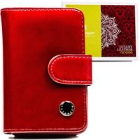 skórzany portfel damski z suwakiem - peterson