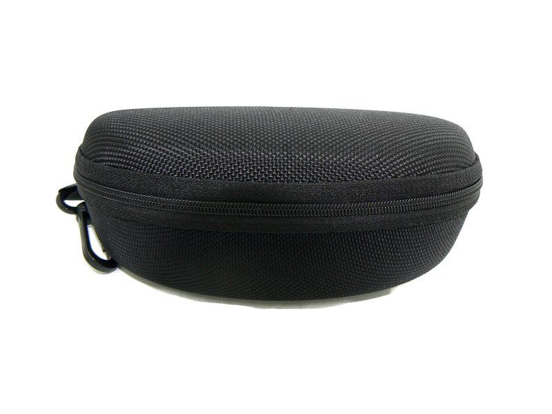 Etui na okulary z karabińczykiem czarne zdjęcie 2