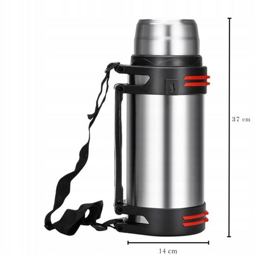 DUŻY TERMOS TURYSTYCZNY 2,6L KUBEK TERMICZNY STAL na Arena.pl