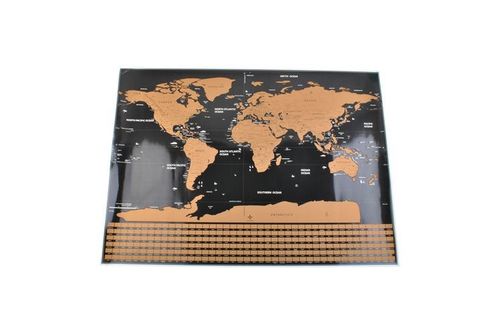Mapa świata - zdrapka z flagami na Arena.pl