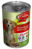 EVRA DOG PIES 415G PUSZKA WOŁOWINA