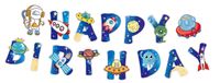 Baner Happy Birthday Kosmos astronauta, 200 cm