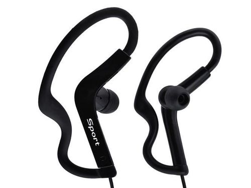 Słuchawki sportowe basic - czarne na Arena.pl