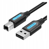 Kabel USB 2.0 Vention 10m A-B Ferrytowy DO Drukarki Czarny