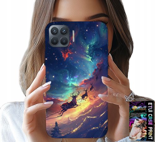 ETUI DO OPPO RENO 4 LITE - RENIFEREK SŁODKI RENIFER ŚWIĄTECZNY WZÓR na Arena.pl
