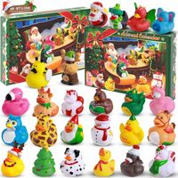 Kalendarz Adwentowy Gumowe Kaczki 24szt! Hit na prezent Świąteczny, kaczki