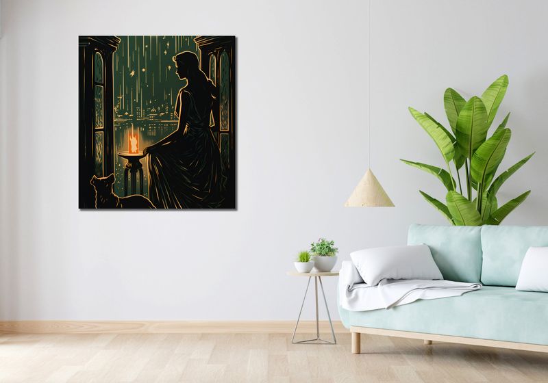 Obraz 90x100cm Nocne Szeptanie zdjęcie 2