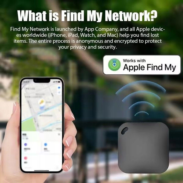 Lokalizator Kluczy Torby Smart Air Tag MFI Apple Find My BLE 5.2 - Czarny zdjęcie 2