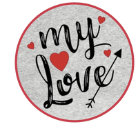 Opłatek na tort na Walentynki Love