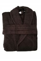 Tuva Home Szlafrok Brązowy 100% BAWEŁNA Frote do połowy łydki UNISEX S/M