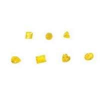 Sztuczny kamień DIY 2x3~13x18mm, Złota cyrkonia, Zestaw 7 różnych kształtów