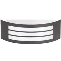 Ścienna LAMPA ogrodowa ROMA 8776 Rabalux elewacyjna OPRAWA zewnętrzna półokrągła IP44 antracytowa biała