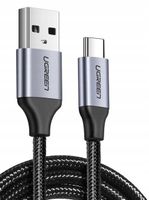 Kabel USB-C UGREEN US288 3m Ładowanie i Transfer Danych Czarny