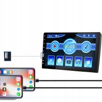 RADIO SAMOCHODOWE 1 DIN 9 CALI BT EKRAN DOTYKOWY MIRROR LINK KAMERA COFANIA