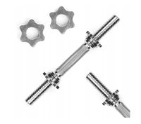 Gryf krótki do hantli gryfik sztangielka śrubowy 36cm 25mm zestaw 2 sztuki