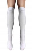 PODKOLANÓWKI BAWEŁNIANE BIAŁE GŁADKIE KRYJĄCE DAMSKIE KLASYCZNE 35-38