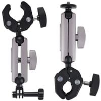 uchwyt zaciskowy 360 do gopro 1/4" kamer motocyklowy rowerowy imadło 9‑38mm