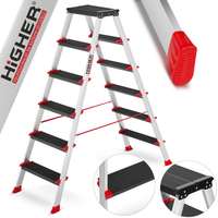Drabina aluminiowa profesjonalna dwustronna składana HIGHER 2x6 - 3,5 m