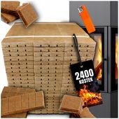 ROZPAŁKA PODPAŁKA DO PIECA KOMINKA GRILLA 2400 SZT 5,8KG + GRATIS