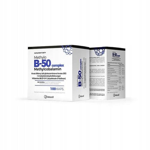 Laborell Methylo B-50 Complex 100 kapsułek WITAMINY B1 B2 B6 B12 na Arena.pl