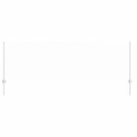 Ogrodzenie z słupkami Srebrny 0.8 x 100 m Stal