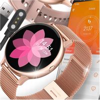 SMARTWATCH ZEGAREK DAMSKI PULS KROKI POWIADOMIENIA APLIKACJA MENU POLSKIE