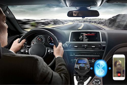 Transmiter Bluetooth FM Ładowarka 1xUSB 2.1A MP3 SD LCD na Arena.pl