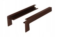 BOCZKI ALU DO PARAPETÓW PROSTYCH BRĄZ 8017 37,5cm