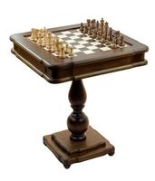 Stół Szachowy Italfama 58x58 | Figury Classic Premium 9,7cm Backgammon