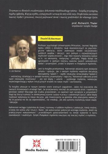 Pułapki myślenia - Daniel Kahneman - oprawa miękka na Arena.pl