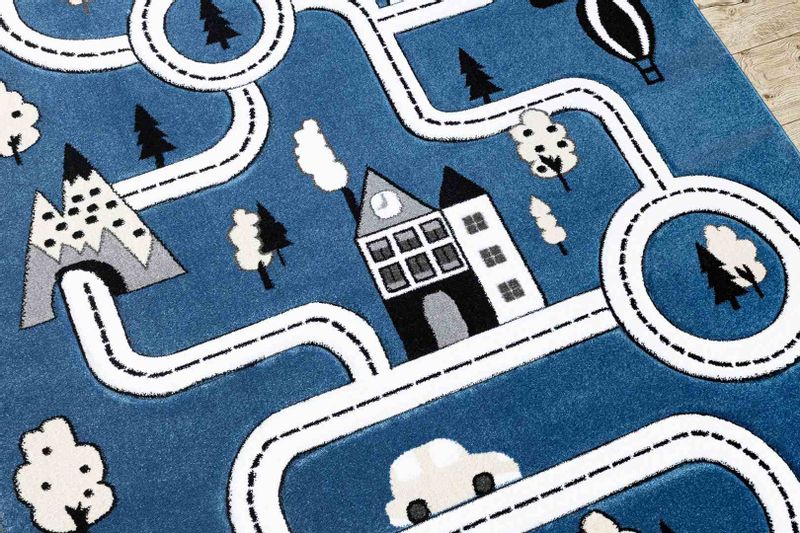 RUG/LU/TINIES/TOWN/BLUE/160x220 zdjęcie 3