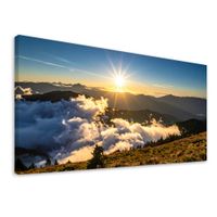 Obraz do salonu sypialni, Niebo Słońce Chmury 100x50