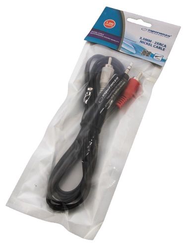 ESPERANZA EB241 KABEL MINI JACK 2xRCA 1.5M na Arena.pl