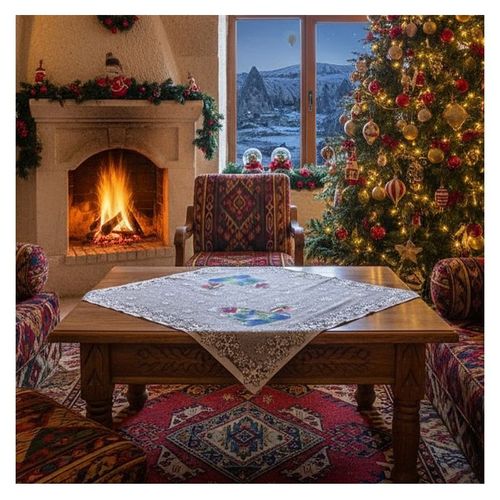 Serweta Prezenty 85 x 85 cm DomoweTekstylia | WNP828 085 | Boże Narodzenie na Arena.pl