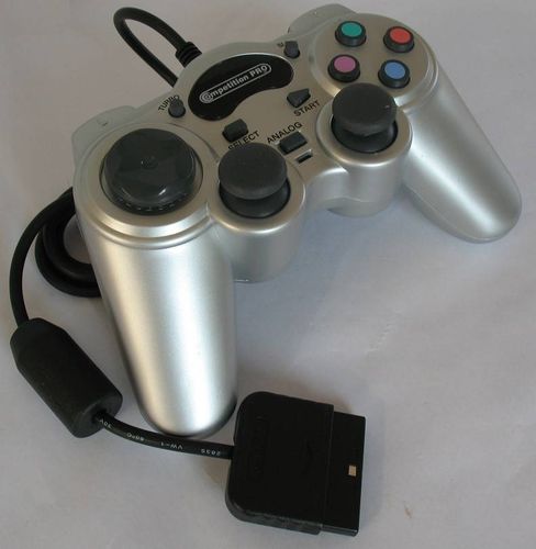 JOYPAD DO PS2 PSX SREBRNY na Arena.pl